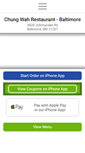 Mobile Screenshot of chungwahbaltimore.com